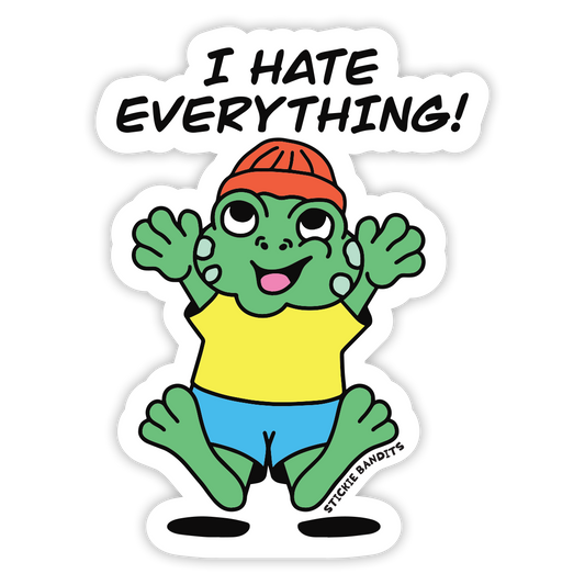 Hate Frog Sticker