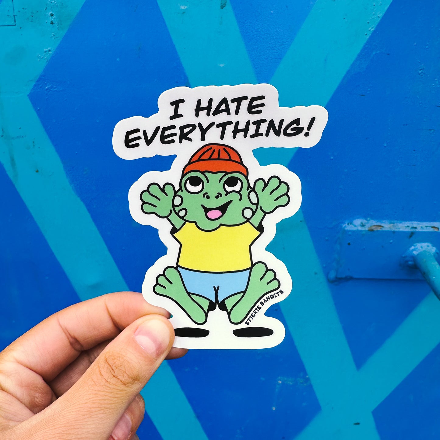 Hate Frog Sticker