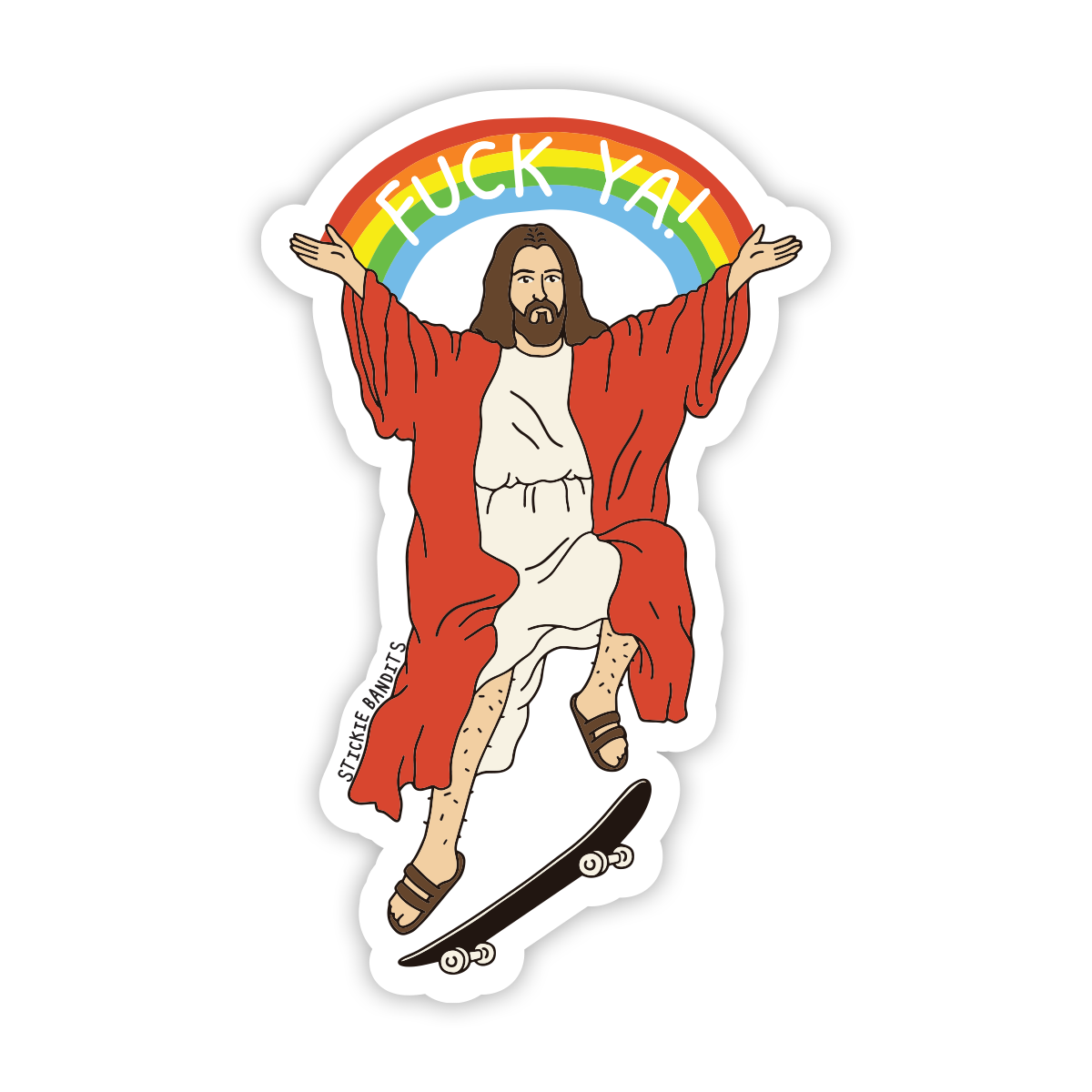 Skate Jesus Sticker