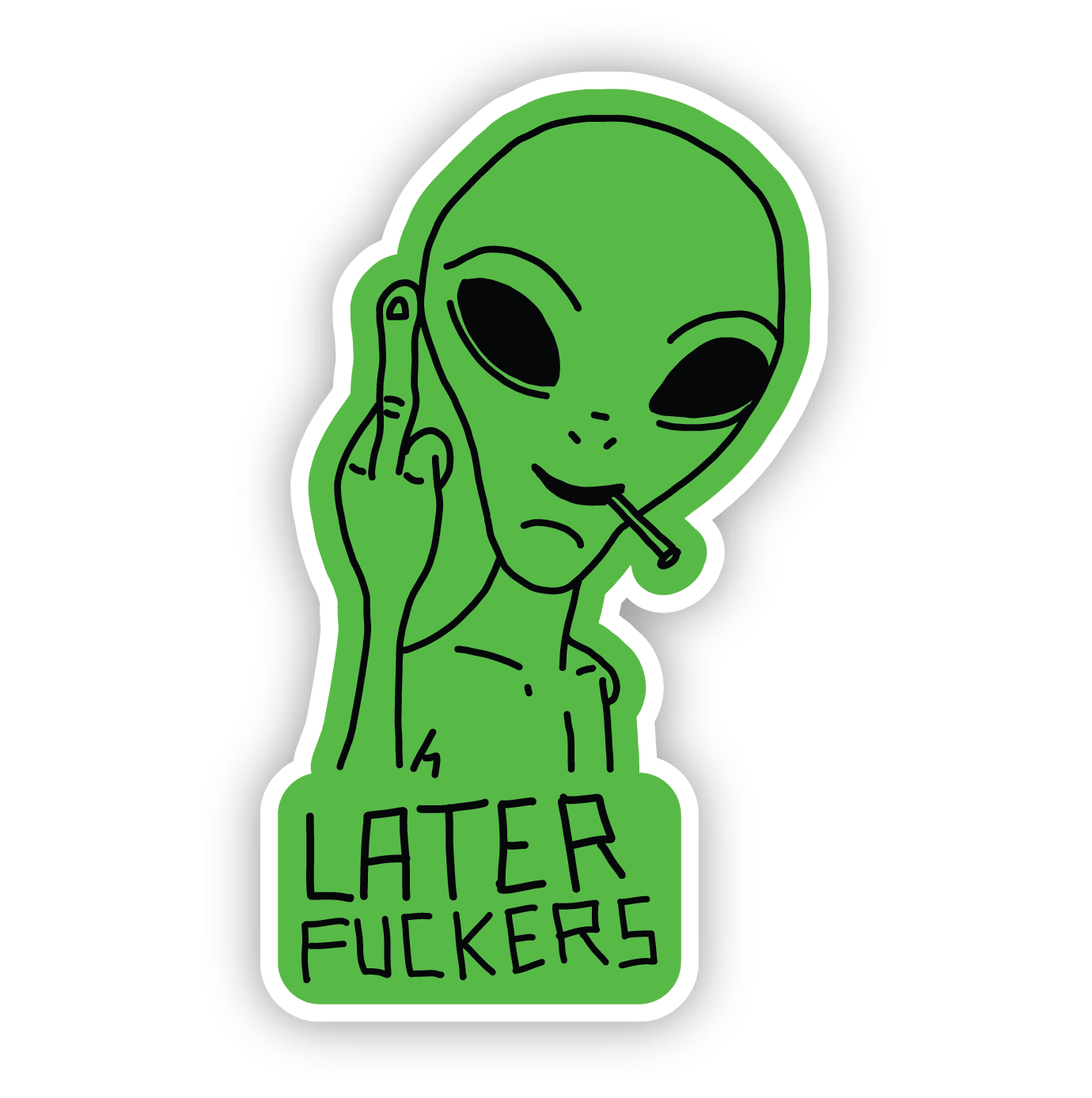 Later Alien Sticker