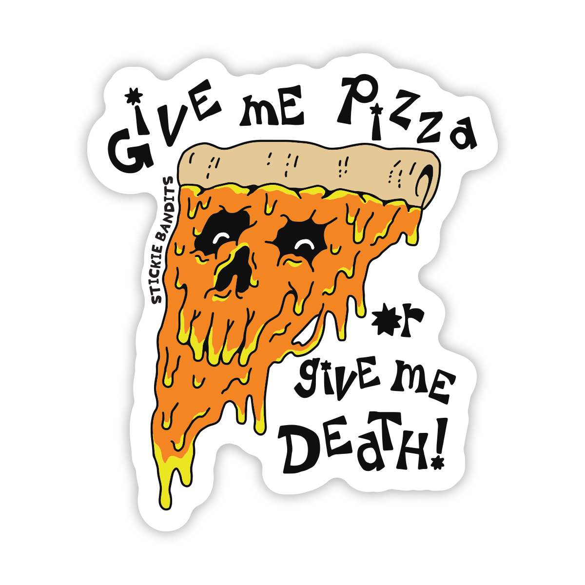 Give Me Pizza Sticker