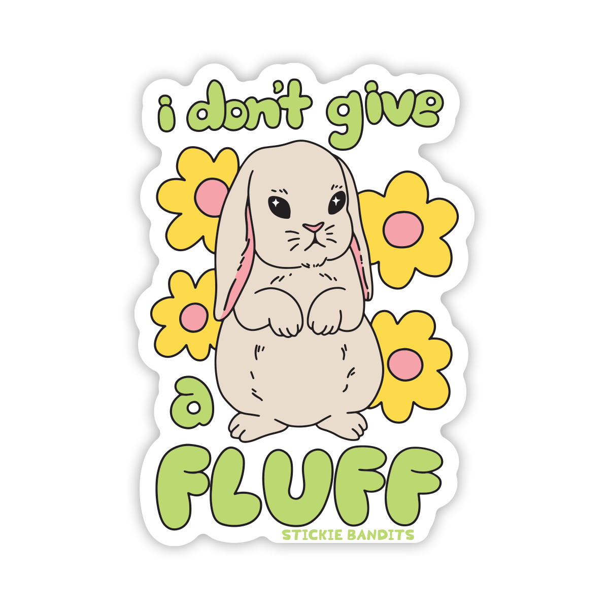 Don't Give A Fluff Sticker