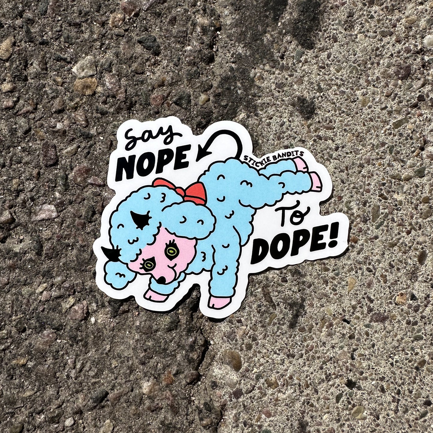 Say Nope Lamb Sticker