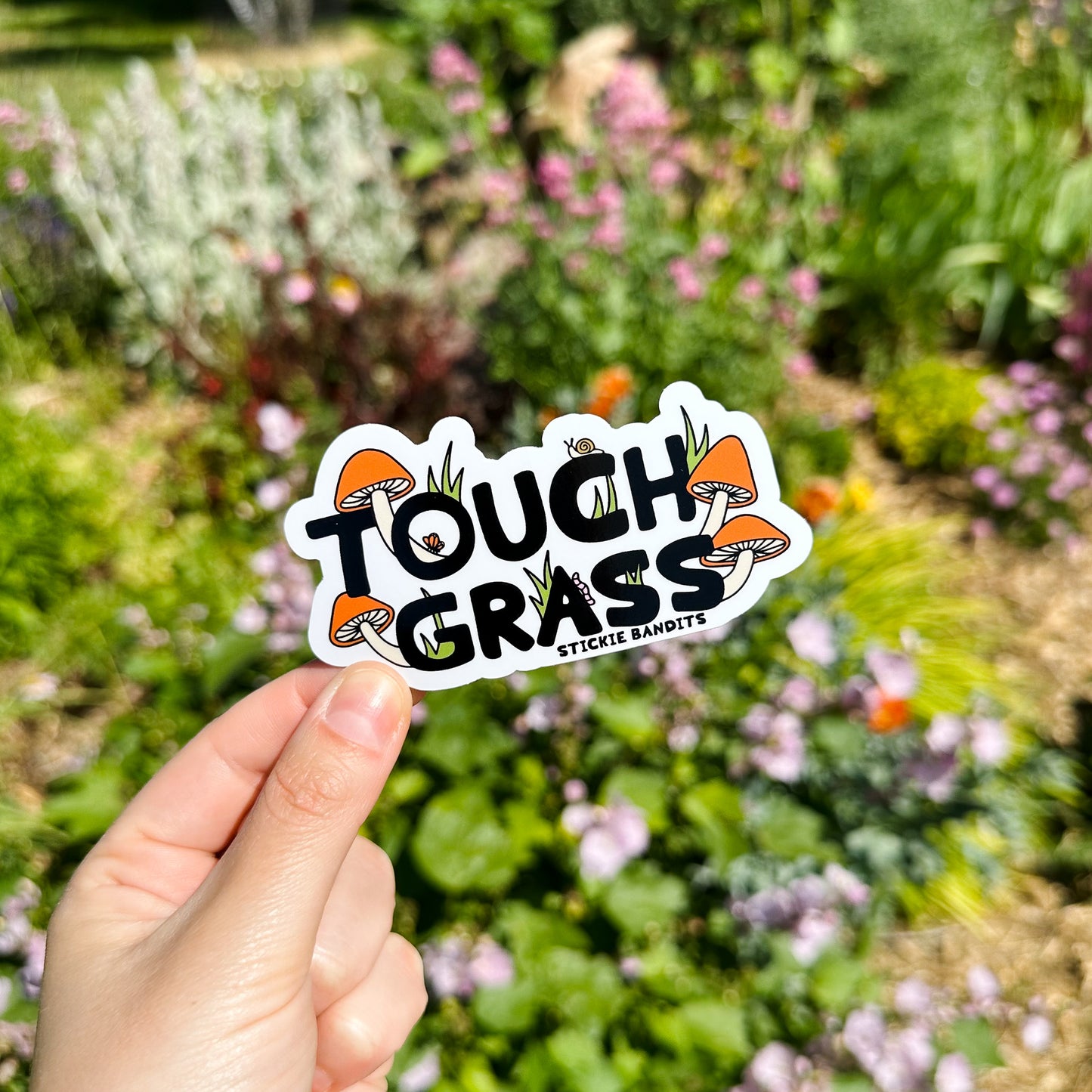 Touch Grass Sticker