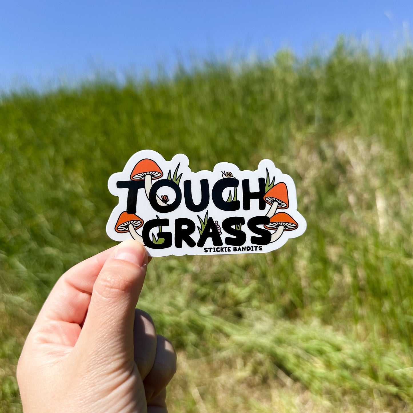 Touch Grass Sticker