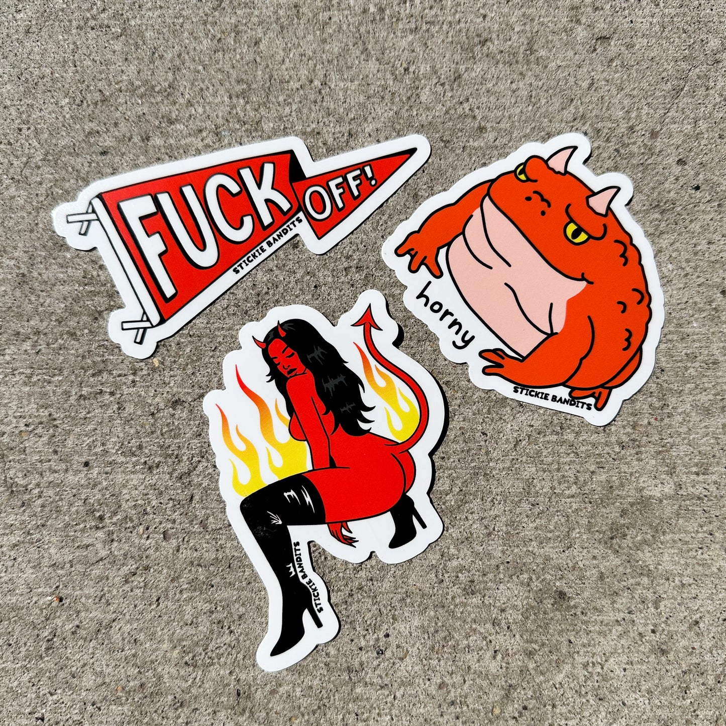 Devil Flames Sticker