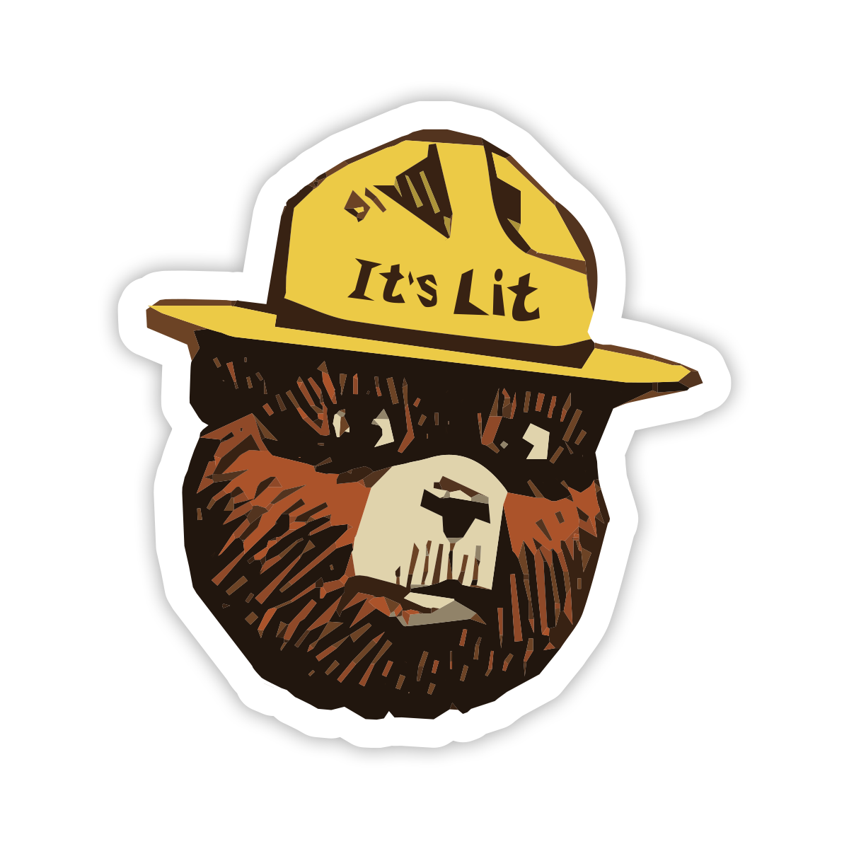 Lit Bear Sticker