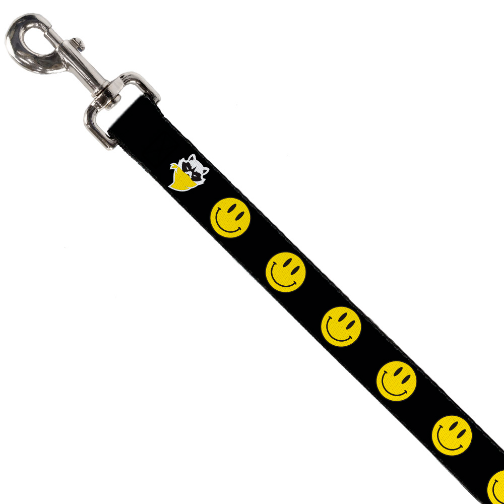 Smiley Black Dog Leash