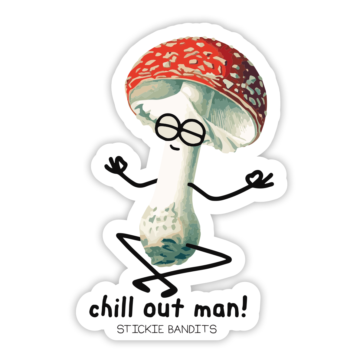 Chill Out Man Sticker