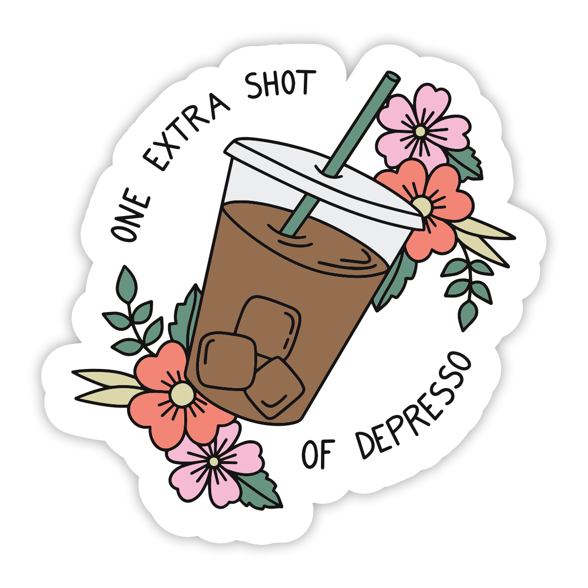 Depresso Sticker