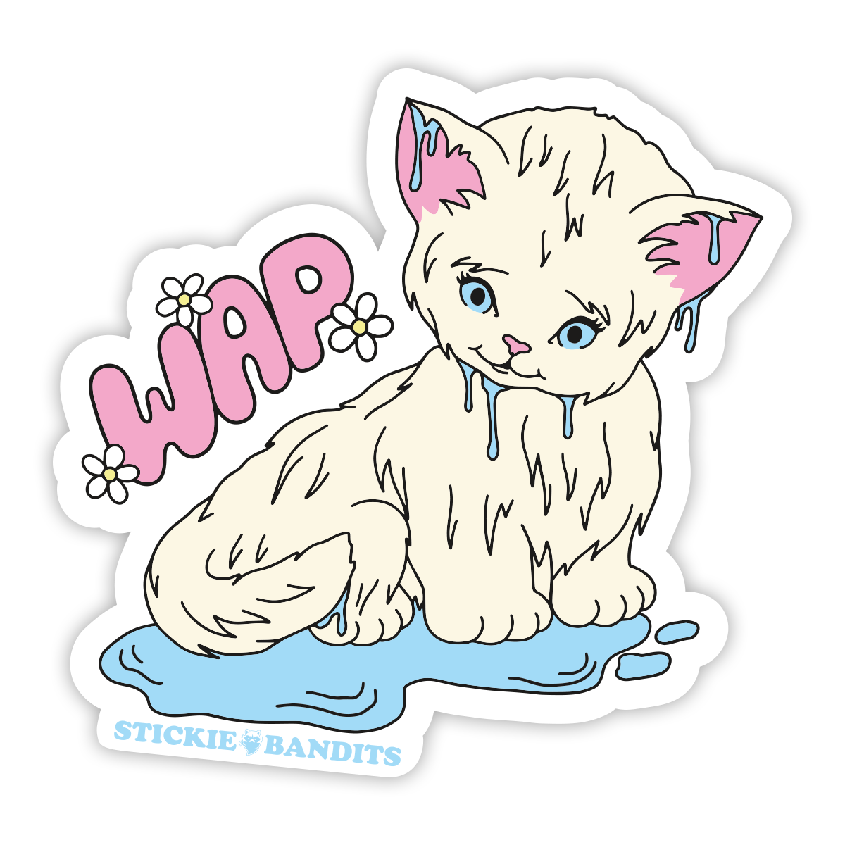 Wet Kitty Sticker