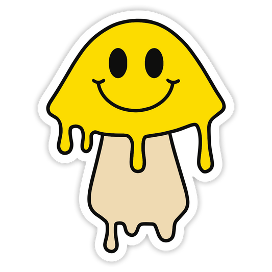 Drip Shroom Yellow Sticker