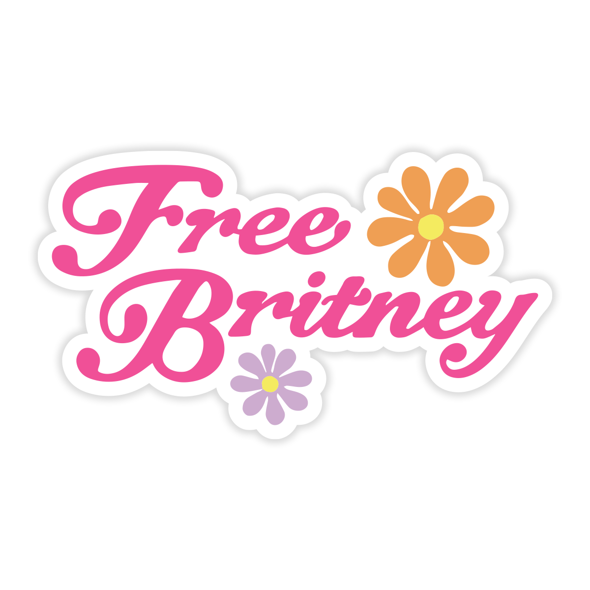 Britney Flower Sticker