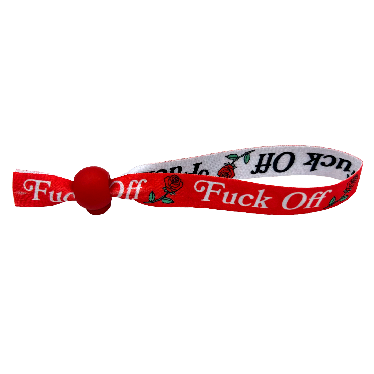 F*ck Off Rose Red Festival Bracelet