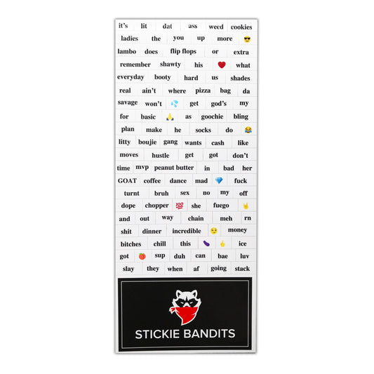 Stickie Bandits Word Magnets