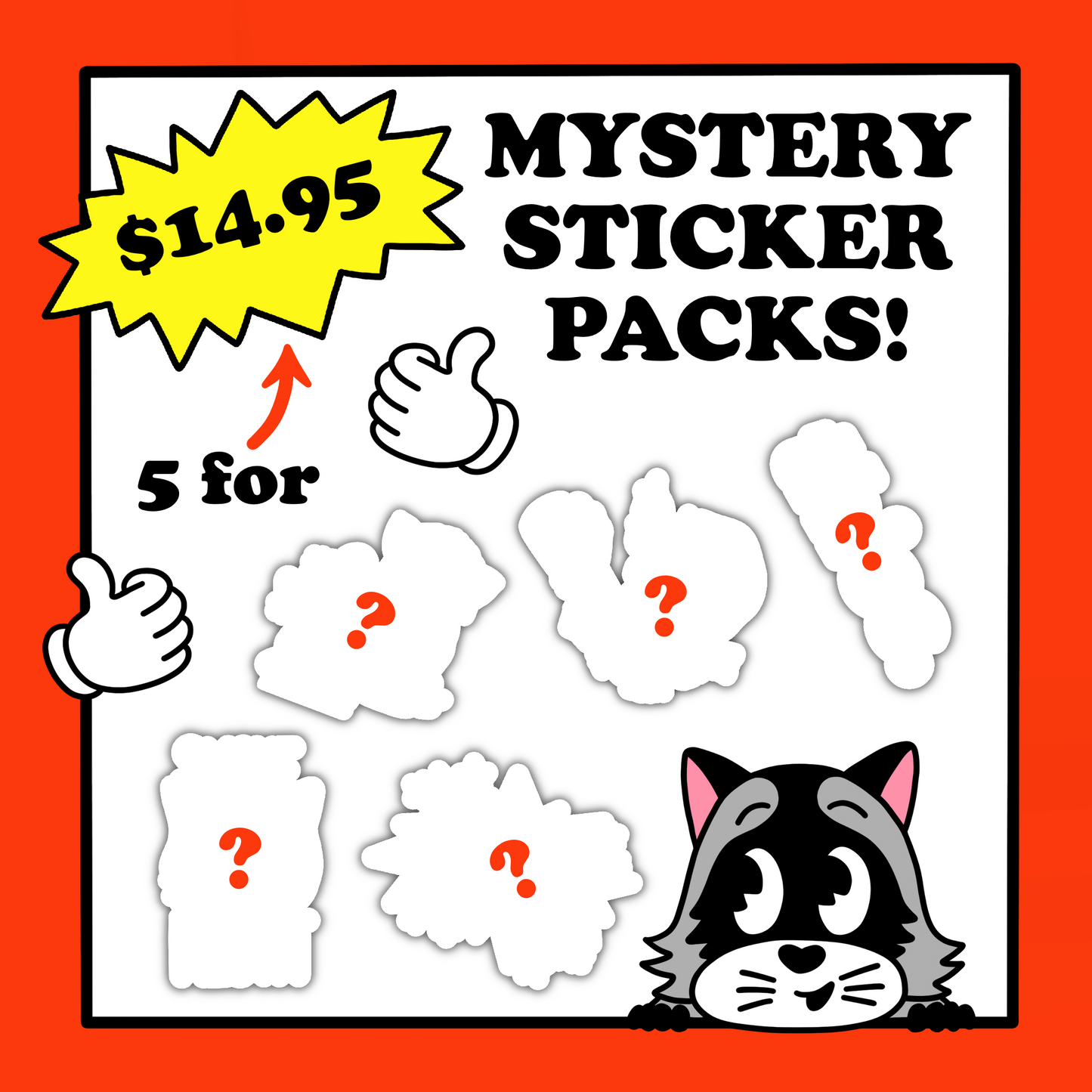 Mystery 5 Sticker Bag
