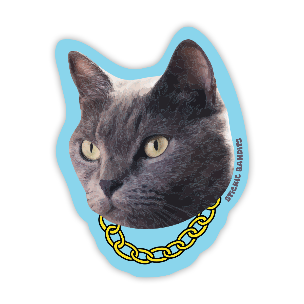 Kitty Chain Sticker