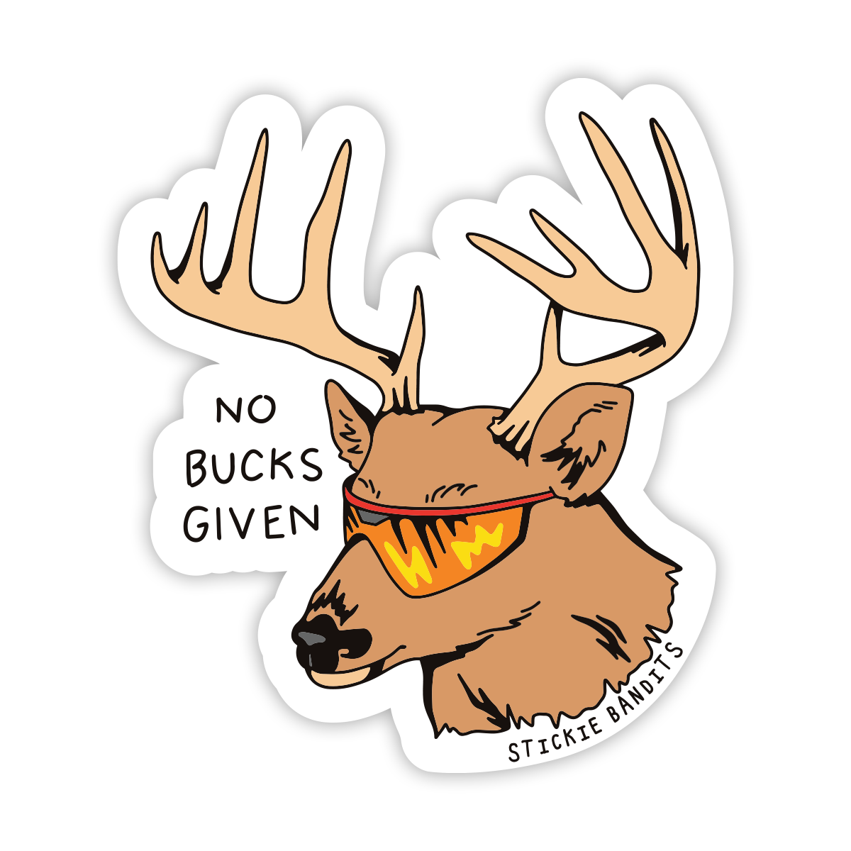 No Bucks Given Sticker