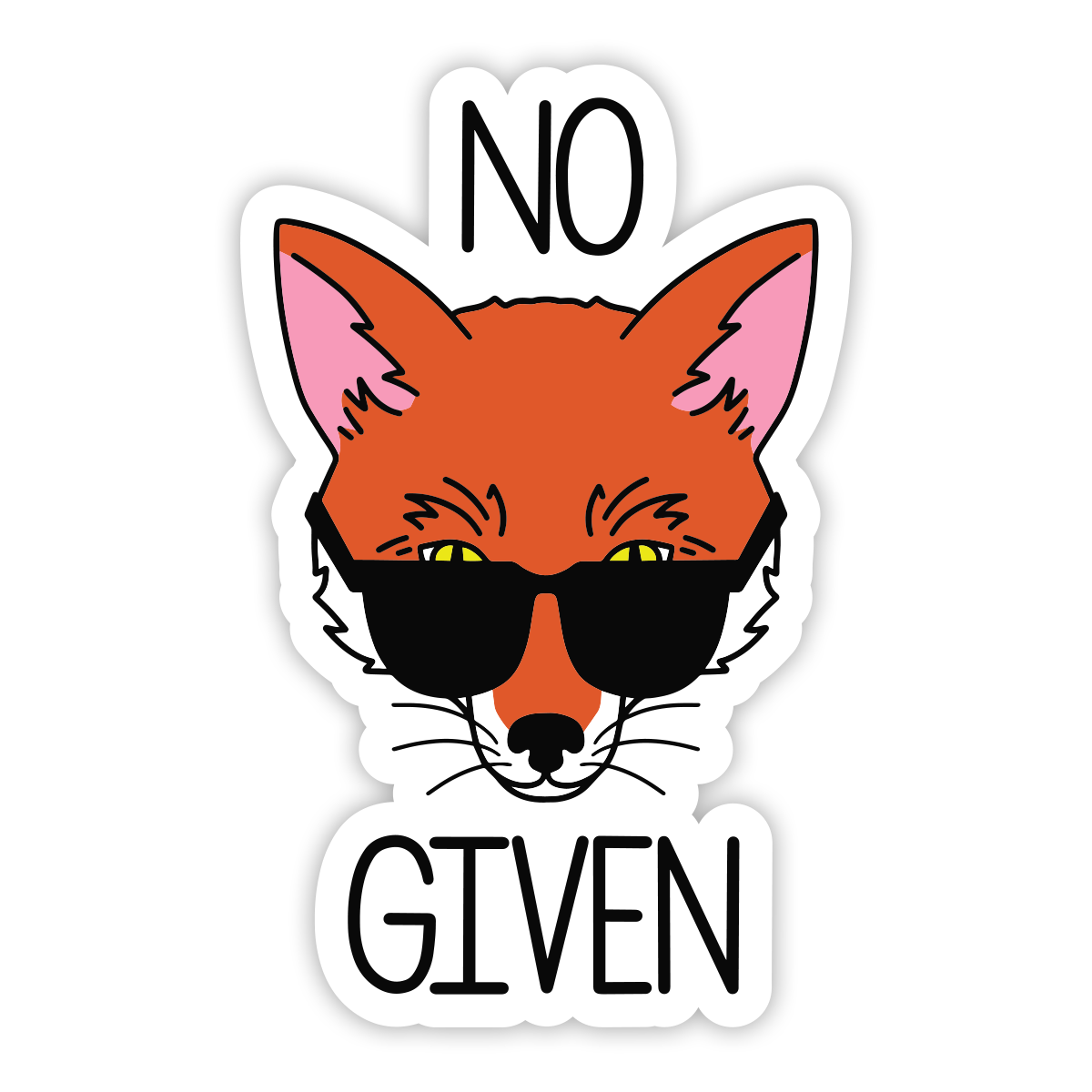 No Fox Given Sticker