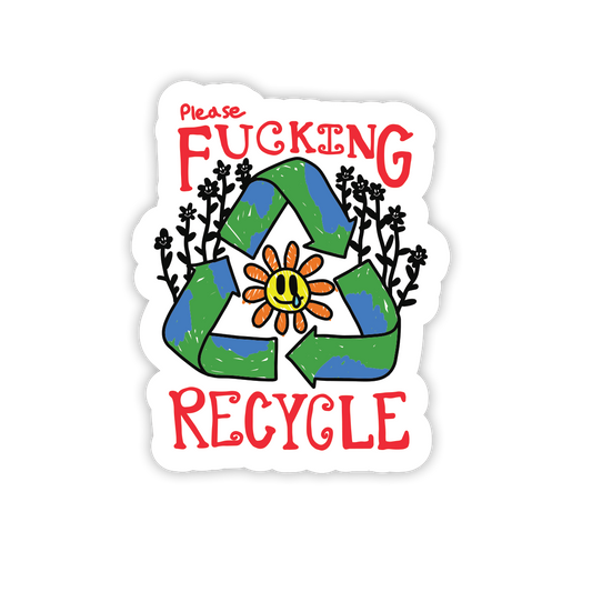 Please Recycle Sticker