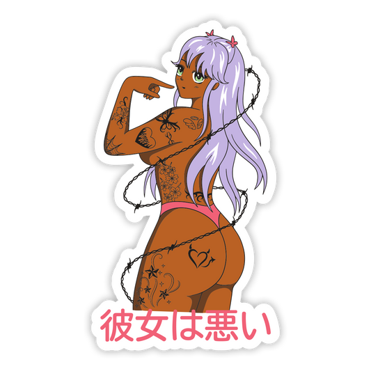 She Bad Purple Sticker