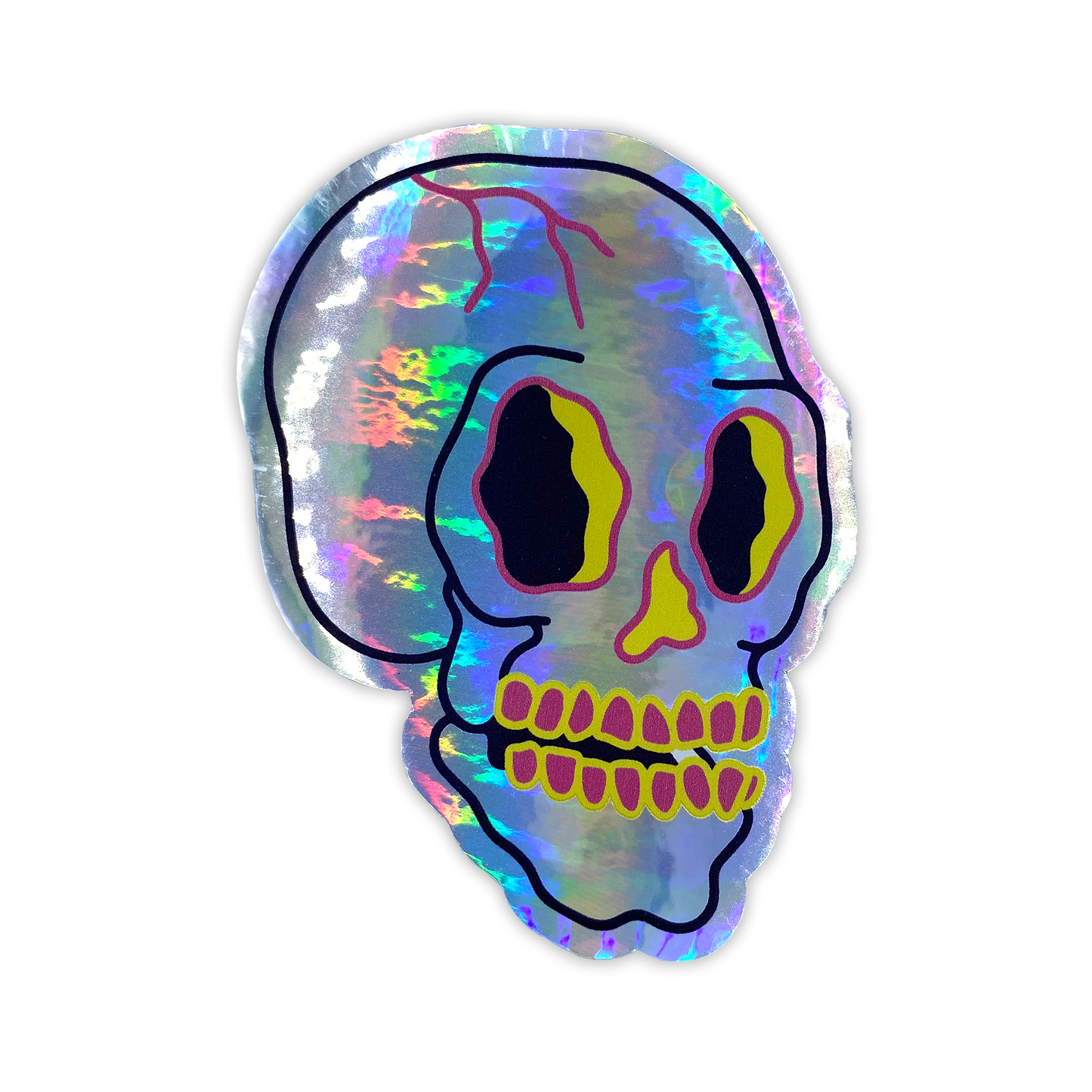 Skully Holographic Sticker
