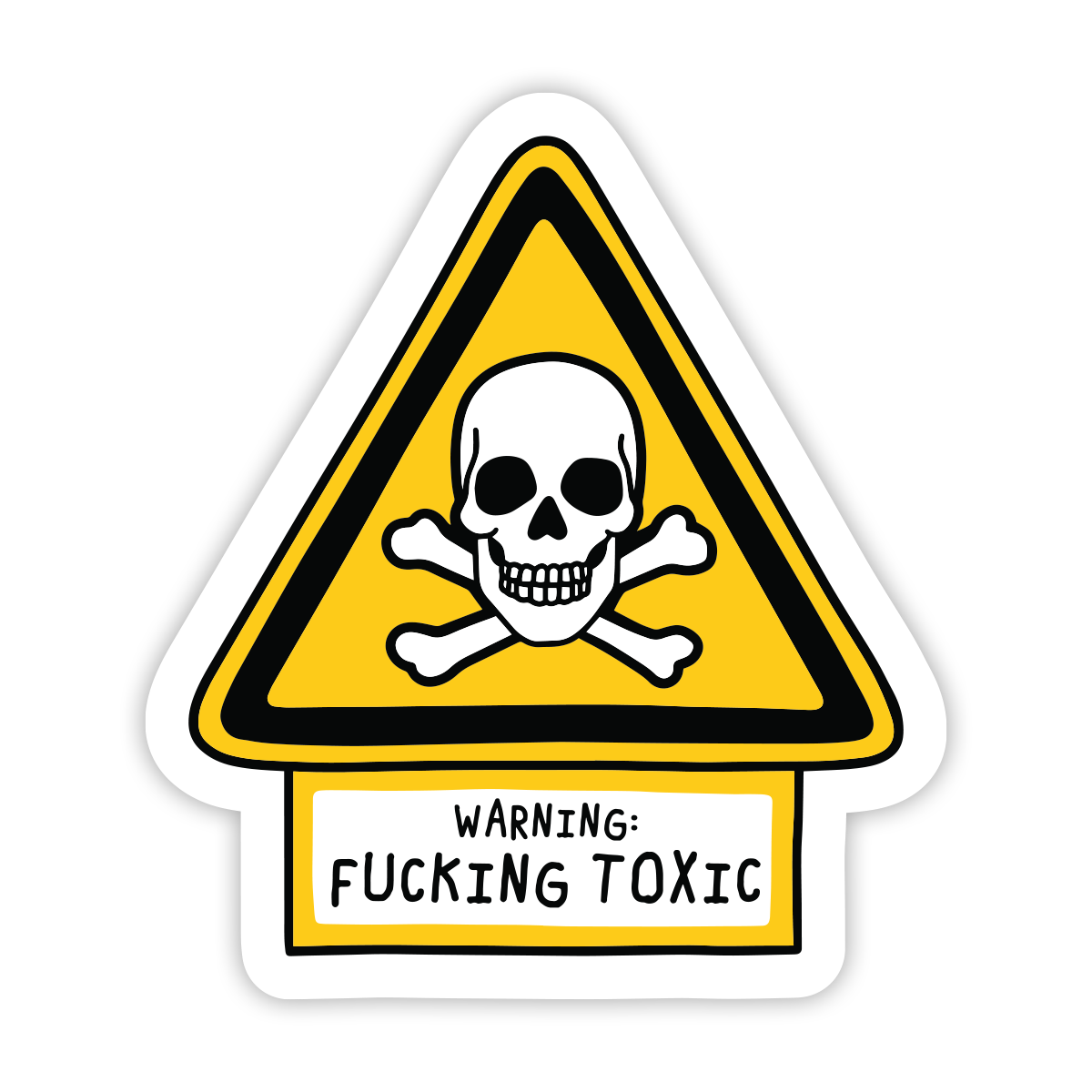 Toxic Warning Sticker