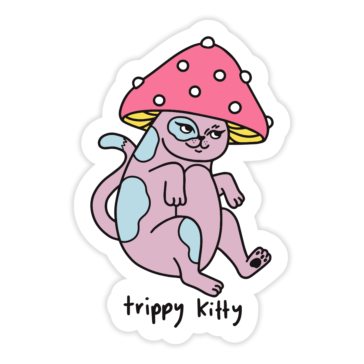 Trippy Kitty Sticker